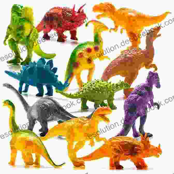 A Display Of Plastic Canvas Dinosaur Figures Prehistoric Dinosaurs In Plastic Canvas Volume 1: An Assortment Of 25 Dinosaur Plastic Canvas Pattern Designs