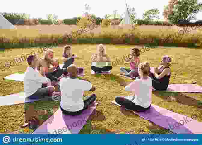 A Group Of Individuals Gathered In A Circle, Meditating Amidst The Desert Landscape. Soul Over Lightning (Camino Del Sol)