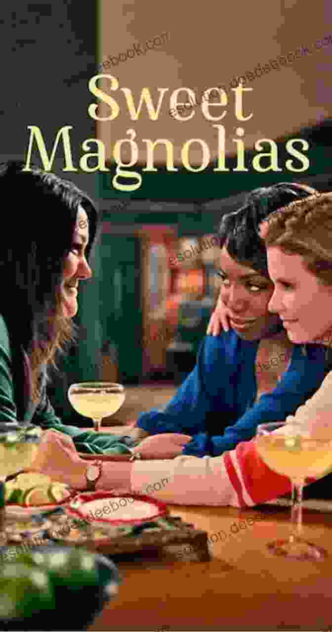 A Group Of People Sitting On A Couch, Reading Sweet Magnolias Books And Smiling. Sweet Magnolias Collection Volume 4: An Anthology (A Sweet Magnolias Novel)