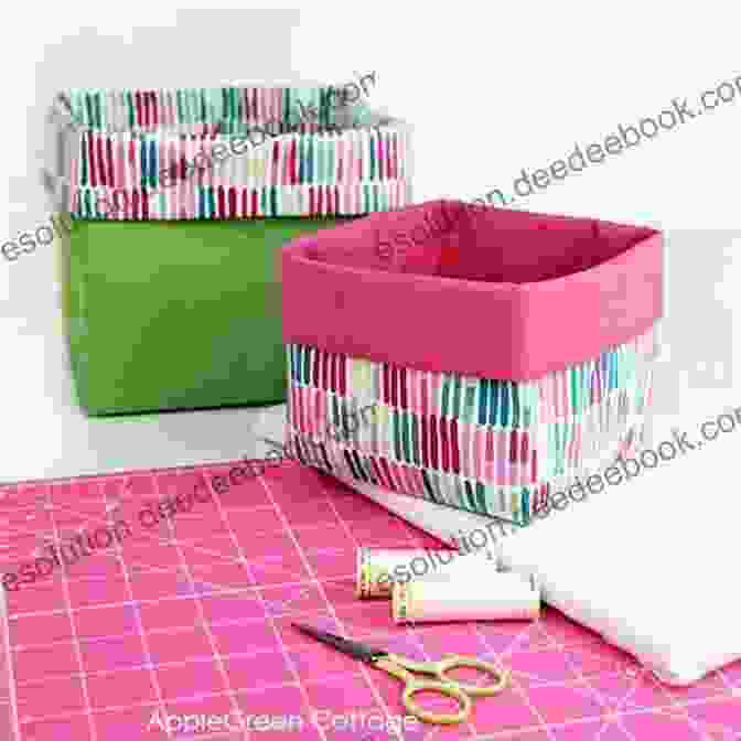 A Set Of Three Fabric Baskets In Different Sizes. Make 1 Hour Gifts: 16 Cheerful Projects To Sew