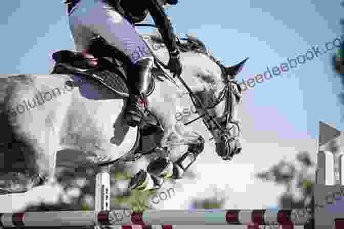 A Young Woman Gallops Her Horse Over A Jump In An Eventing Competition. Ambition: An Equestrian Novel (The Eventing 1)