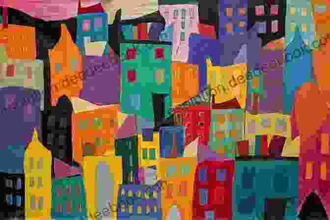 Cityscape Symphony Quilt Combining Bold Colors And Geometric Shapes To Create A Vibrant Urban Cityscape URBAN QUILTING GUIDE: MODERN URBAN QUILT PATTERNS AND PROJECTS FOR ALL LEVEL QUILTERS