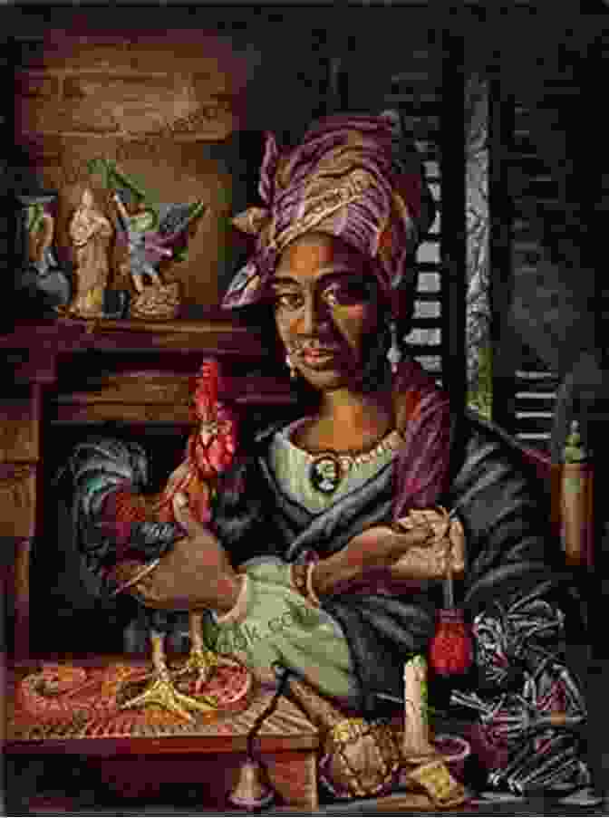 Marie Laveau, The Voodoo Queen Of New Orleans, Depicted In A Painting With A Haunting Gaze And Adorned With Mystical Symbols. Voodoo Dreams: A Novel Of Marie Laveau