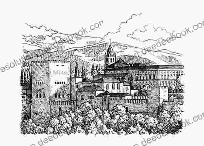 Sketch Of The Alhambra In Granada, Spain Iberian Cities Sketchbook: Volume 2 Mediterranean Malaga To Barcelona (Iberian Cities Sketchbooks)