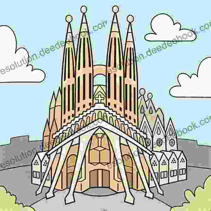 Sketch Of The Sagrada Família Church In Barcelona, Spain Iberian Cities Sketchbook: Volume 2 Mediterranean Malaga To Barcelona (Iberian Cities Sketchbooks)