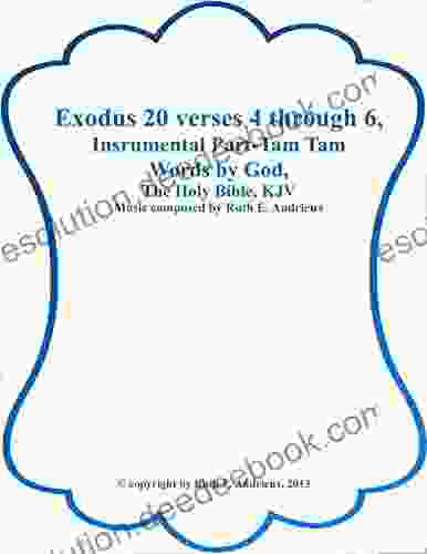 Exodus 20 Verse 4 Thru 6 Instrumental Part Tam Tam: 2nd Commandment