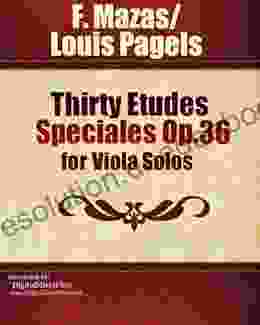 Mazas Thirty Etudes Speciales Op 36 for Viola Solos sheet music transcribed by Pagels