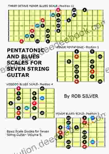 Pentatonic And Blues Scales For Seven String Guitar (Basic Scale Guides For Seven String Guitar 5)